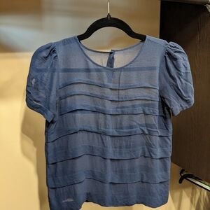 Silk shirt sleeve top